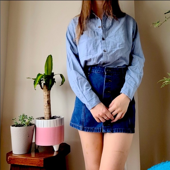 Topshop Cotton Shirt - Picture 2 of 6